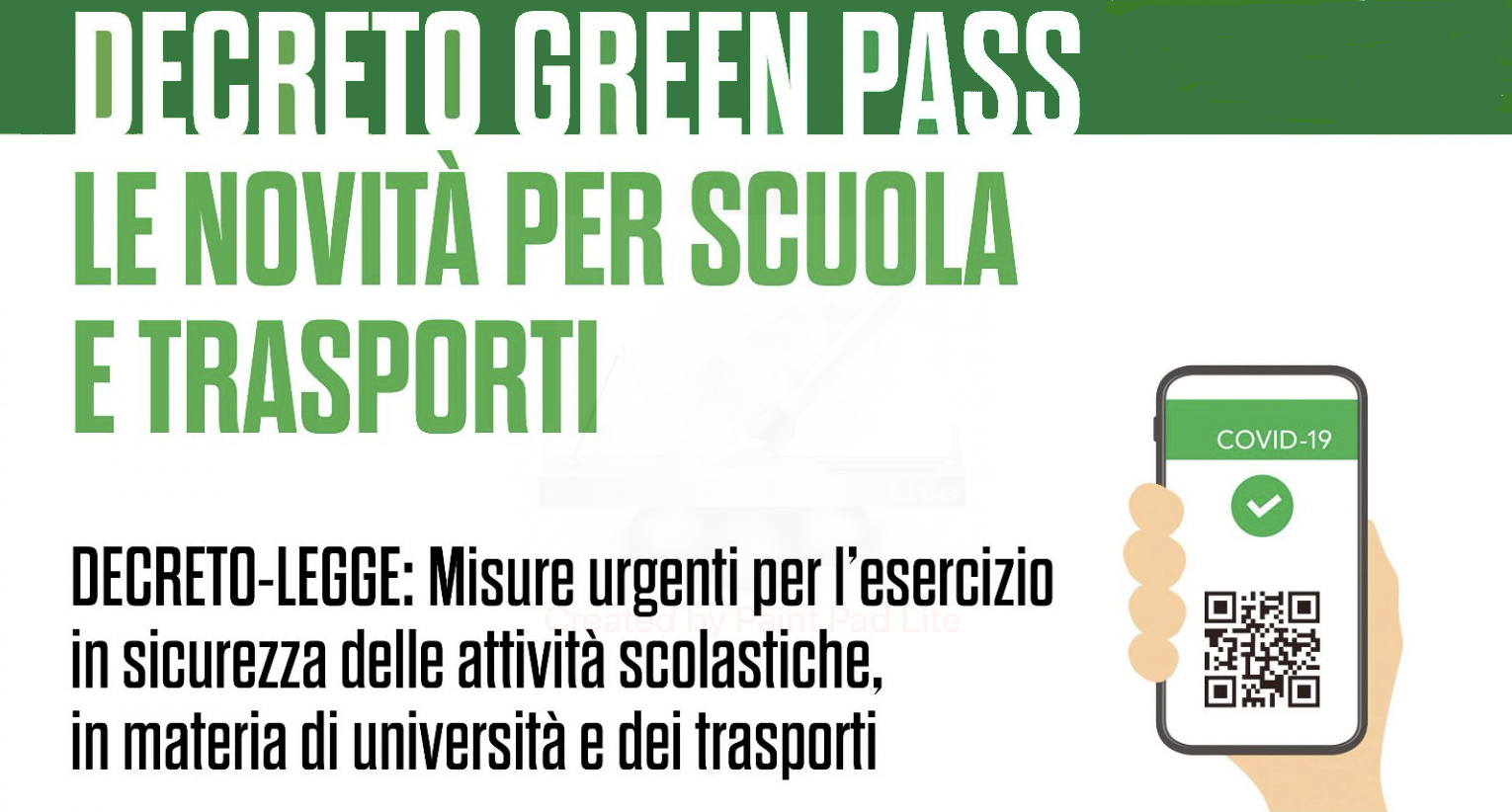 Decreto Legge 6 agosto 2021, n. 111 - Misure urgenti per l'esercizio in sicurezza delle attivita' sc